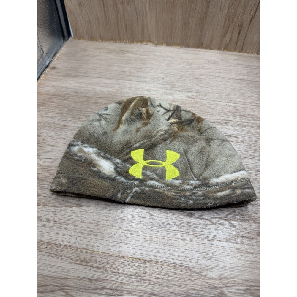 Under Armour Scent Control Coldgear Infrared Camo Beanie Hat Mossy Oak Treestand